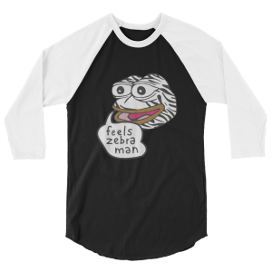 Feels Zebra Man raglan