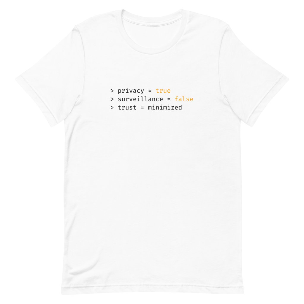 privacy=true T-shirt